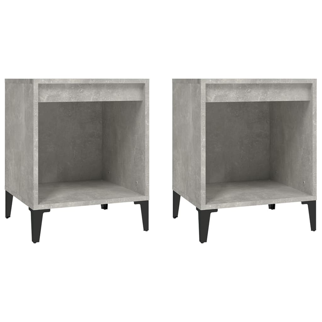 2 db betonszürke éjjeliszekrény 40x35x50 cm 2 db betonszürke éjjeliszekrény 40x35x50 cm