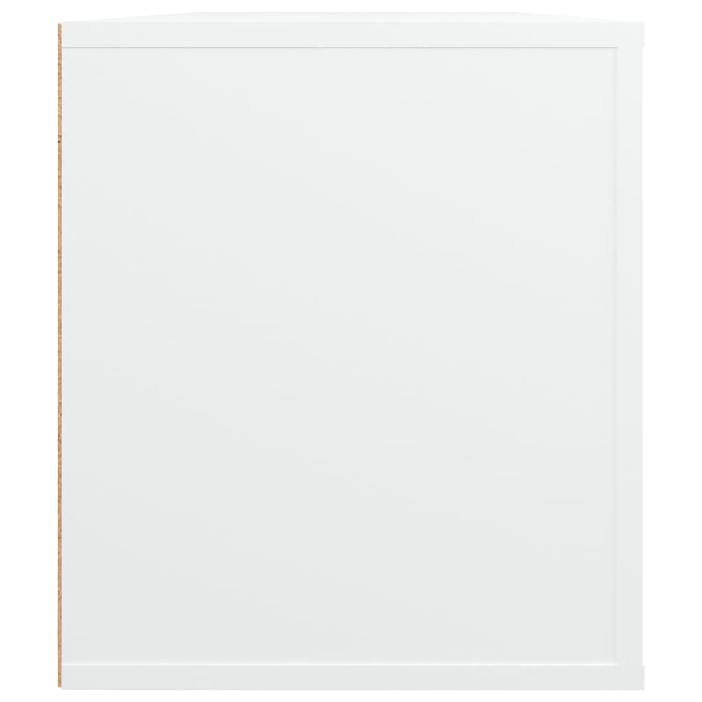 Fehér szerelt fa tv-szekrény 100 x 35 x 40 cm Fehér szerelt fa tv-szekrény 100 x 35 x 40 cm