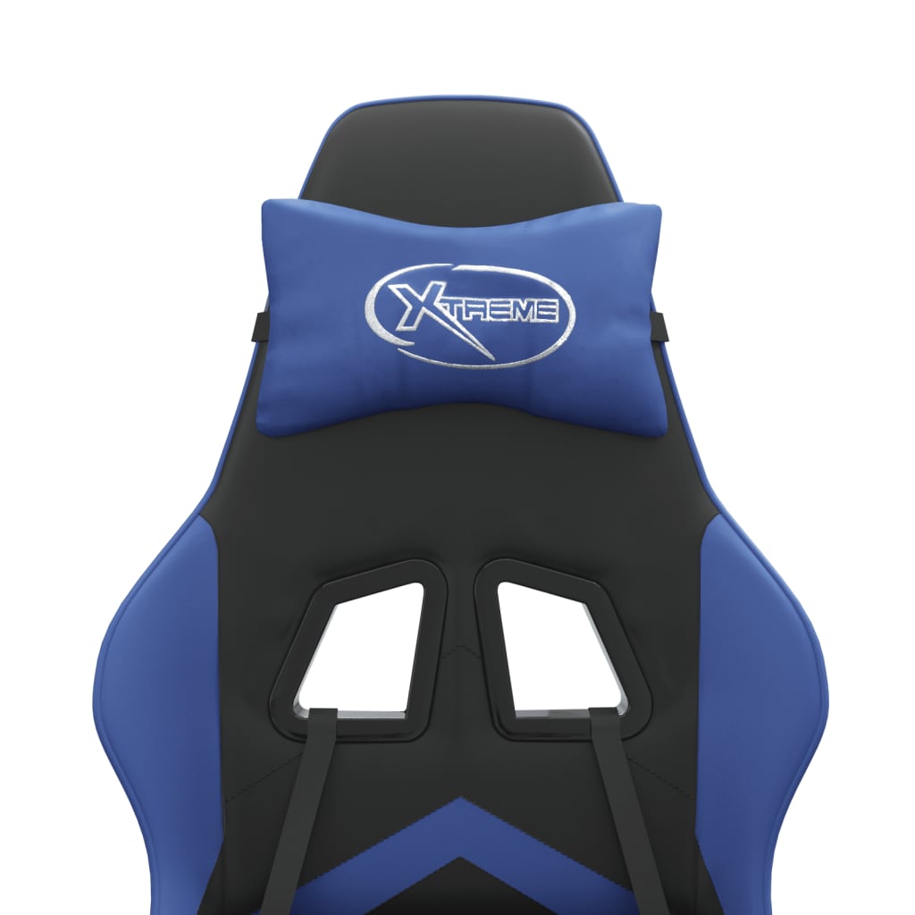 Fekete és kék műbőr játékszék