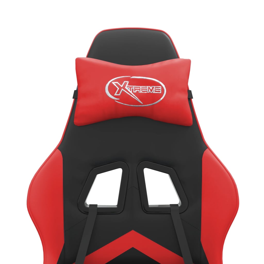 Fekete és piros műbőr játékszék