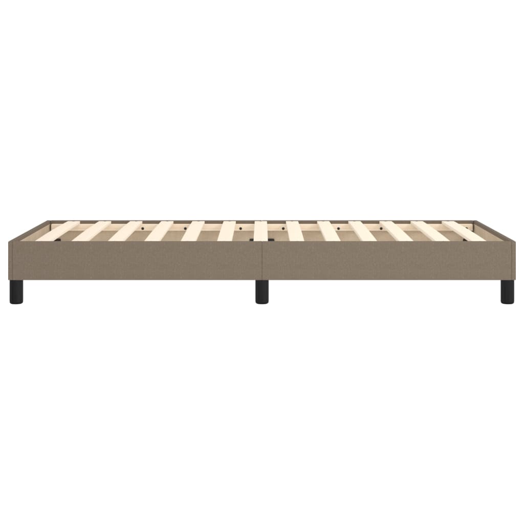 Tópszínű szövet rugós ágykeret 90 x 200 cm