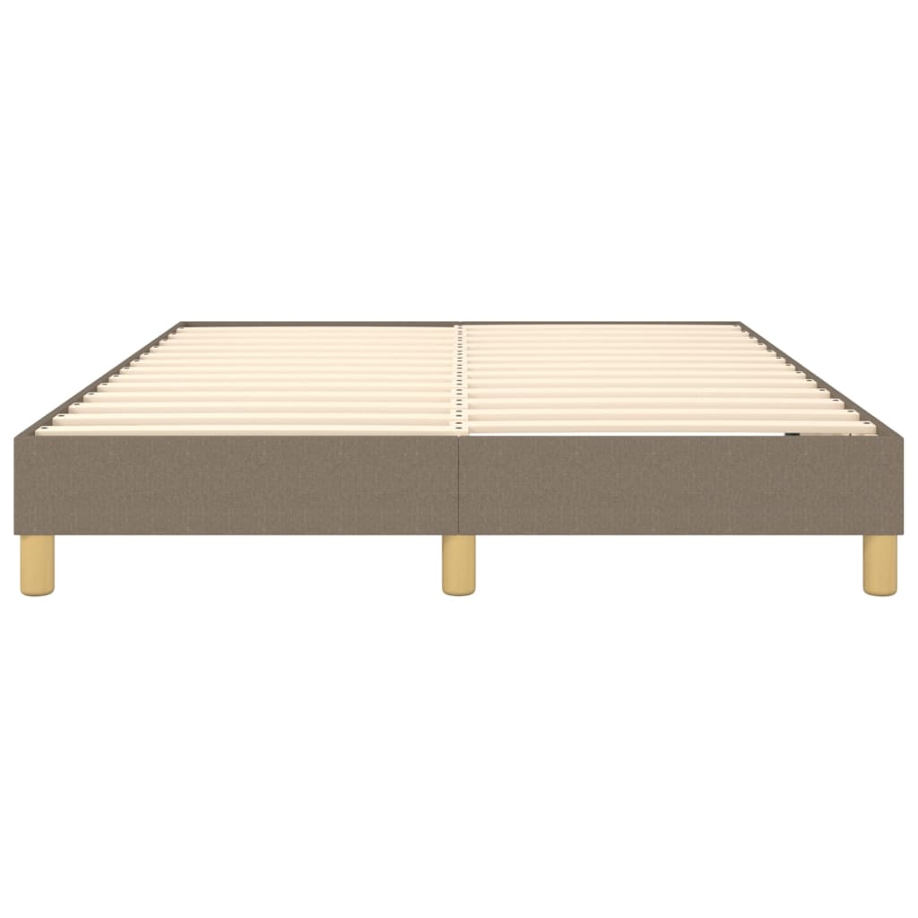 Tópszínű szövet rugós ágykeret 140x200 cm