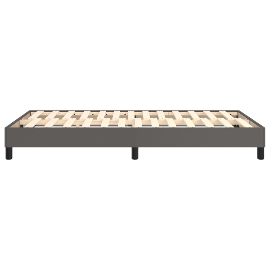 Szürke műbőr rugós ágykeret 120x200 cm