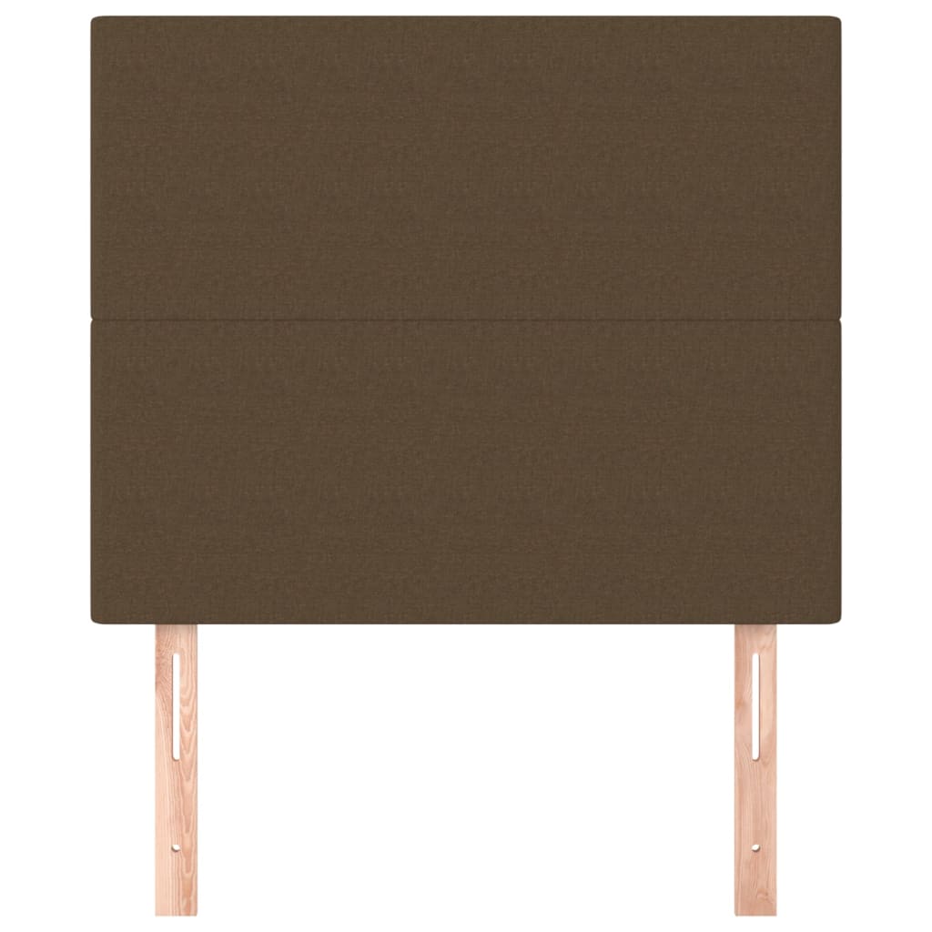 2 db sötétbarna szövet fejtámla 80 x 5 x 78/88 cm