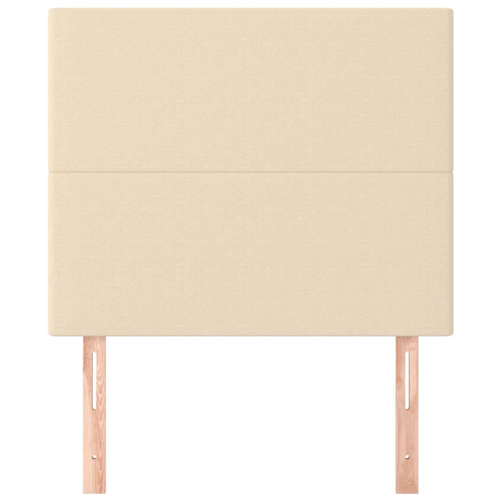 2 db krémszínű szövet fejtámla 90x5x78/88 cm