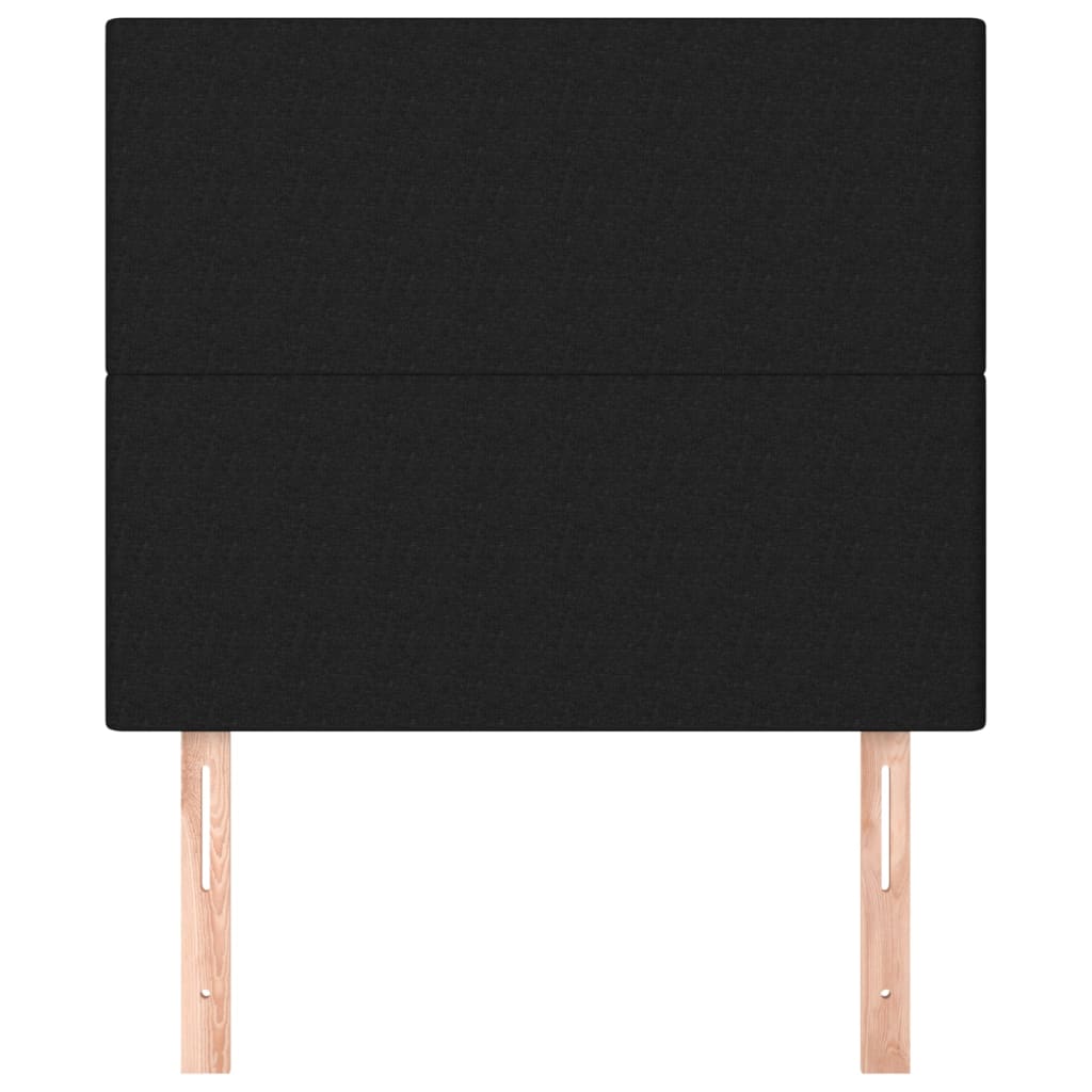 2 db fekete szövet fejtámla 100x5x78/88 cm