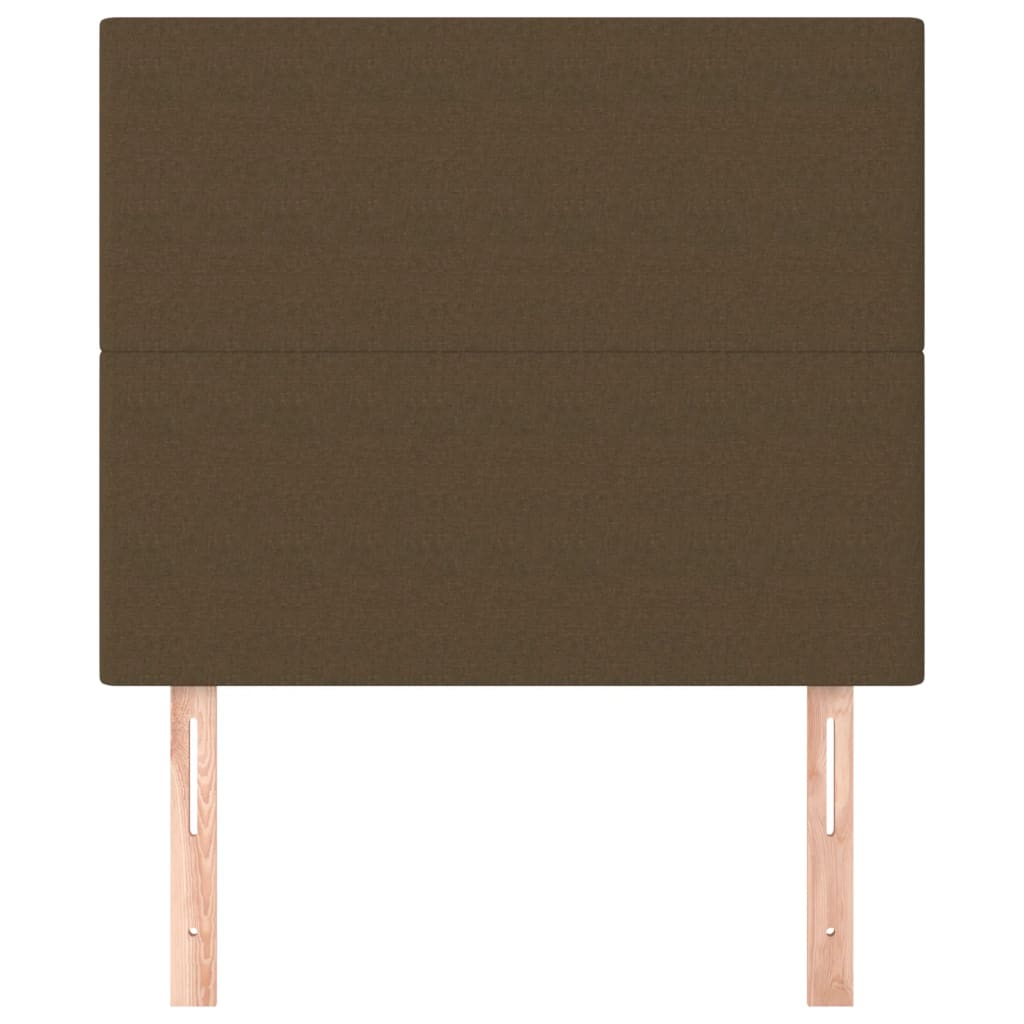 Sötétbarna szövet fejtámla 100 x 5 x 118/128 cm