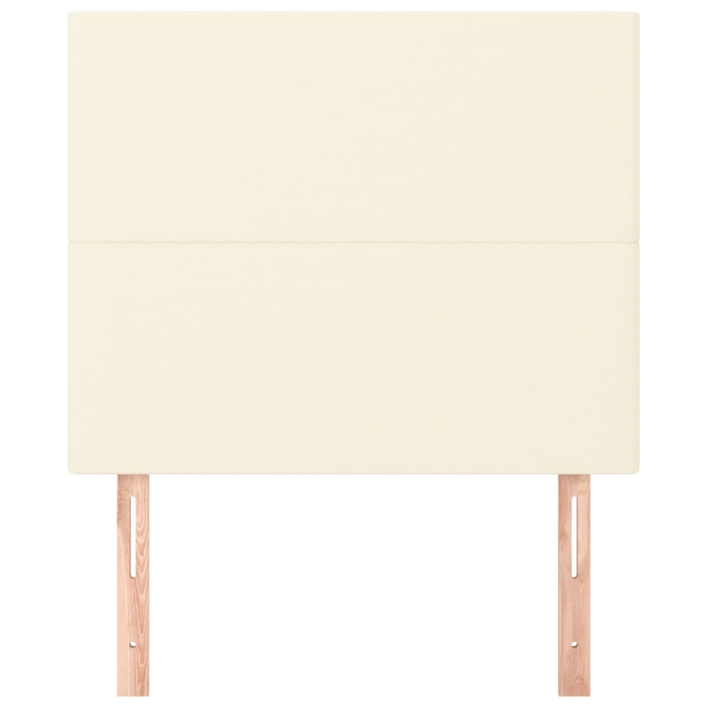 2 db krémszínű műbőr fejtámla 100x5x78/88 cm