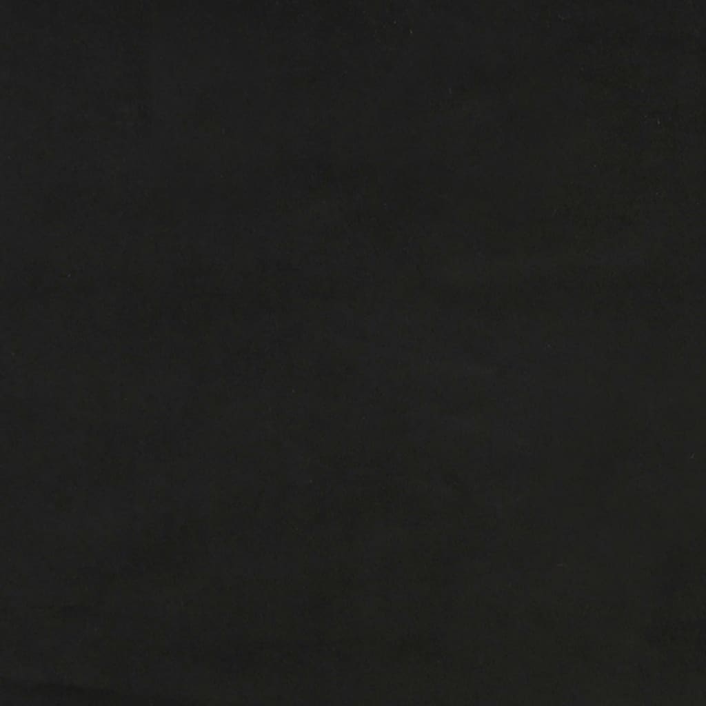 4 db fekete bársony fejtámla 90x5x78/88 cm