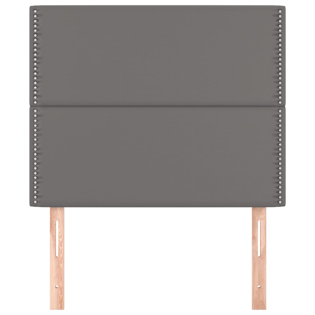 2 db szürke műbőr fejtámla 90x5x78/88 cm