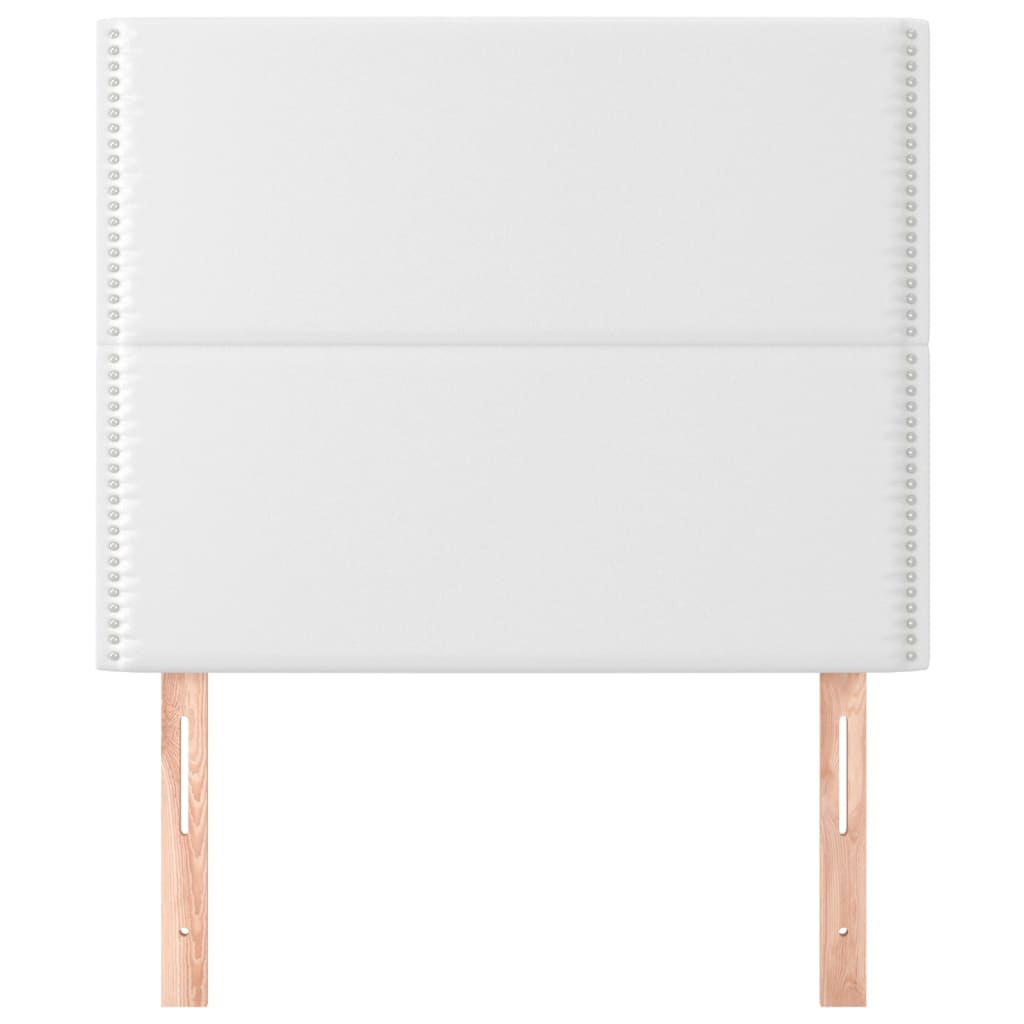 2 db fehér műbőr fejtámla 100x5x78/88 cm 2 db fehér műbőr fejtámla 100x5x78/88 cm