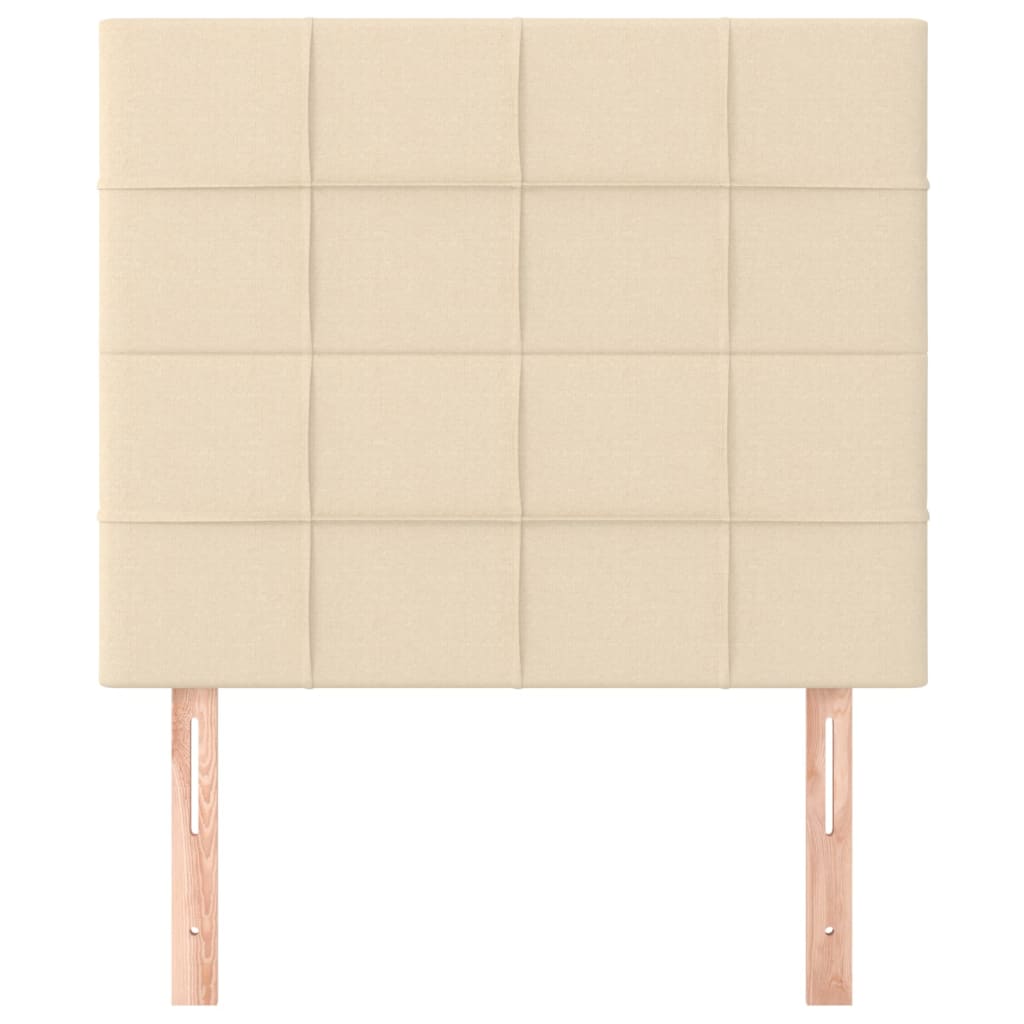 2 db krémszínű szövet fejtámla 100x5x78/88 cm