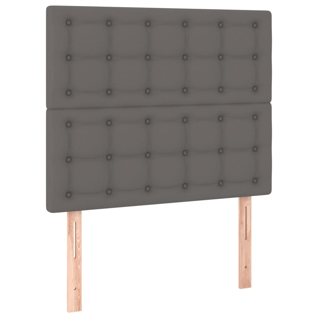 2 db szürke műbőr fejtámla 80 x 5 x 78/88 cm 2 db szürke műbőr fejtámla 80 x 5 x 78/88 cm
