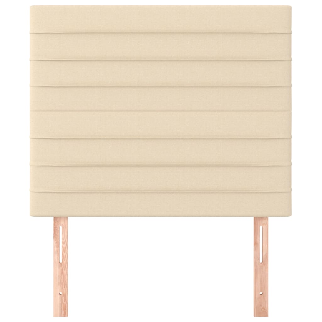 2 db krémszínű szövet fejtámla 80 x 5 x 78/88 cm