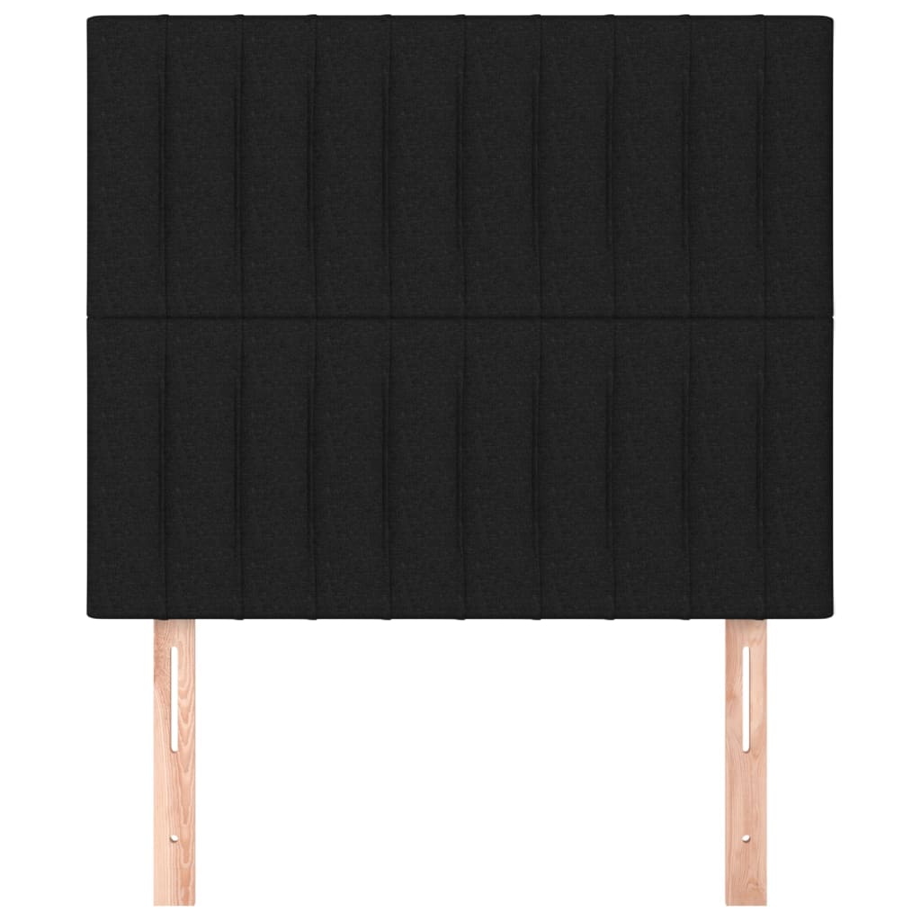 2 db fekete szövet fejtámla 80 x 5 x 78/88 cm