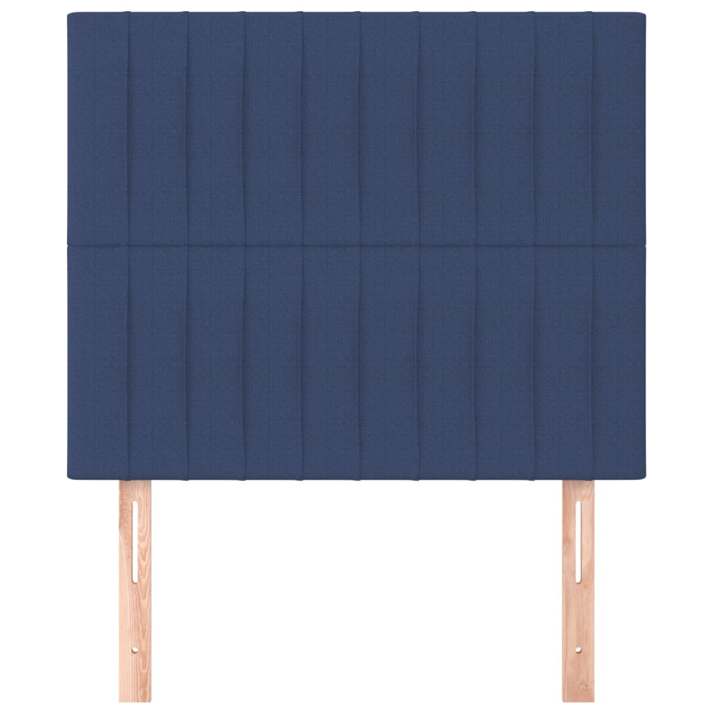 2 db kék szövet fejtámla 80 x 5 x 78/88 cm