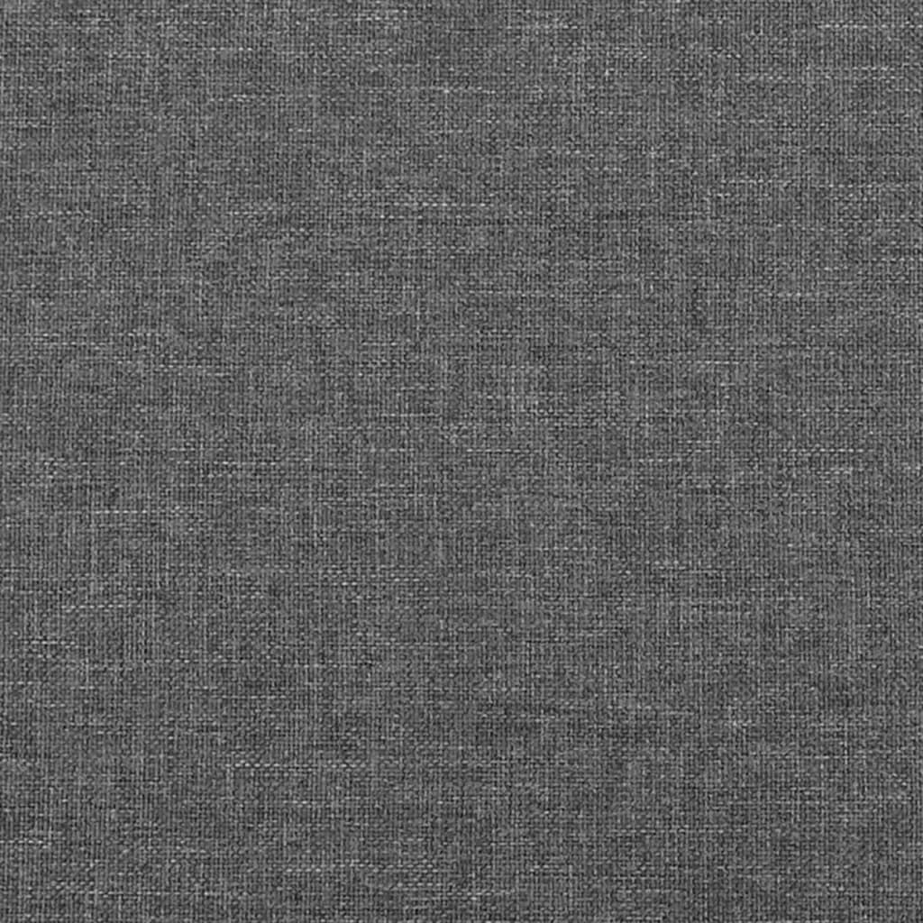 Sötétszürke szövet fejtámla szárnyakkal 83x23x78/88 cm