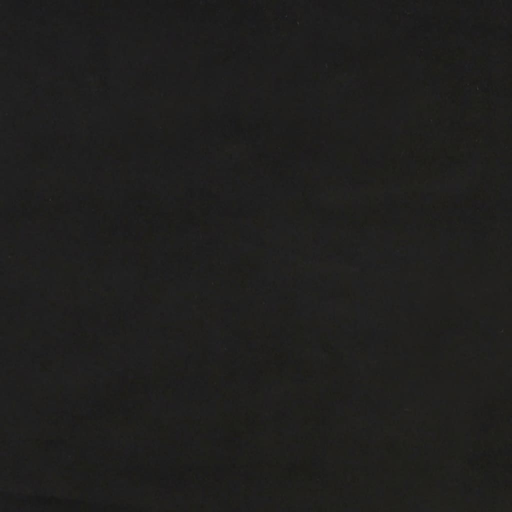 Fekete bársony fejtámla szárnyakkal 93x23x78/88 cm