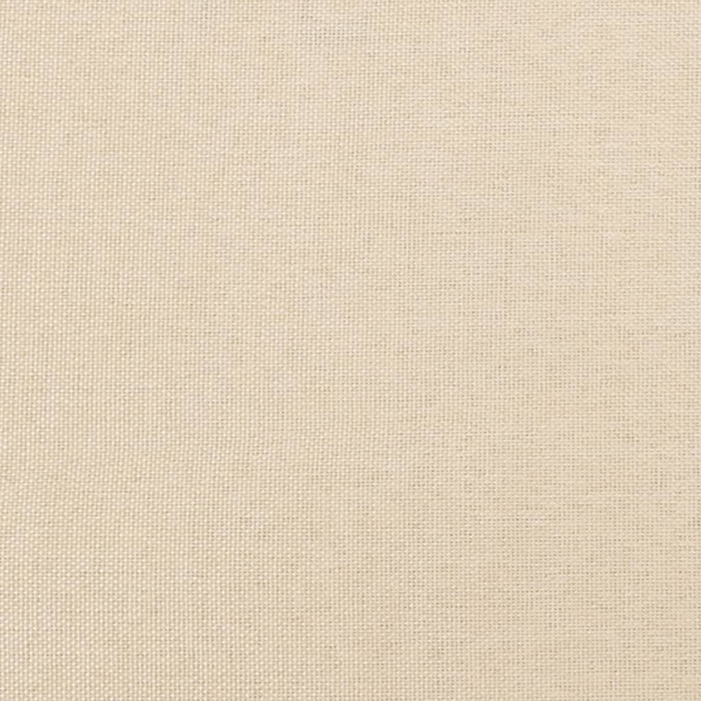 Krémszínű szövet fejtámla szárnyakkal 103 x 23 x 118/128 cm