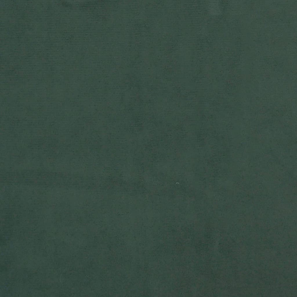 Sötétzöld bársony fejtámla szárnyakkal 93x16x78/88 cm