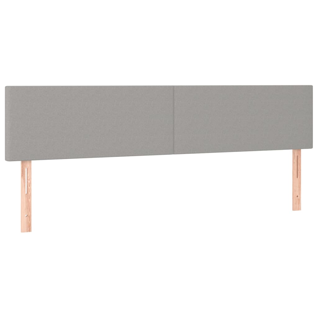 Világosszürke szövet led-es fejtámla 180x5x78/88 cm
