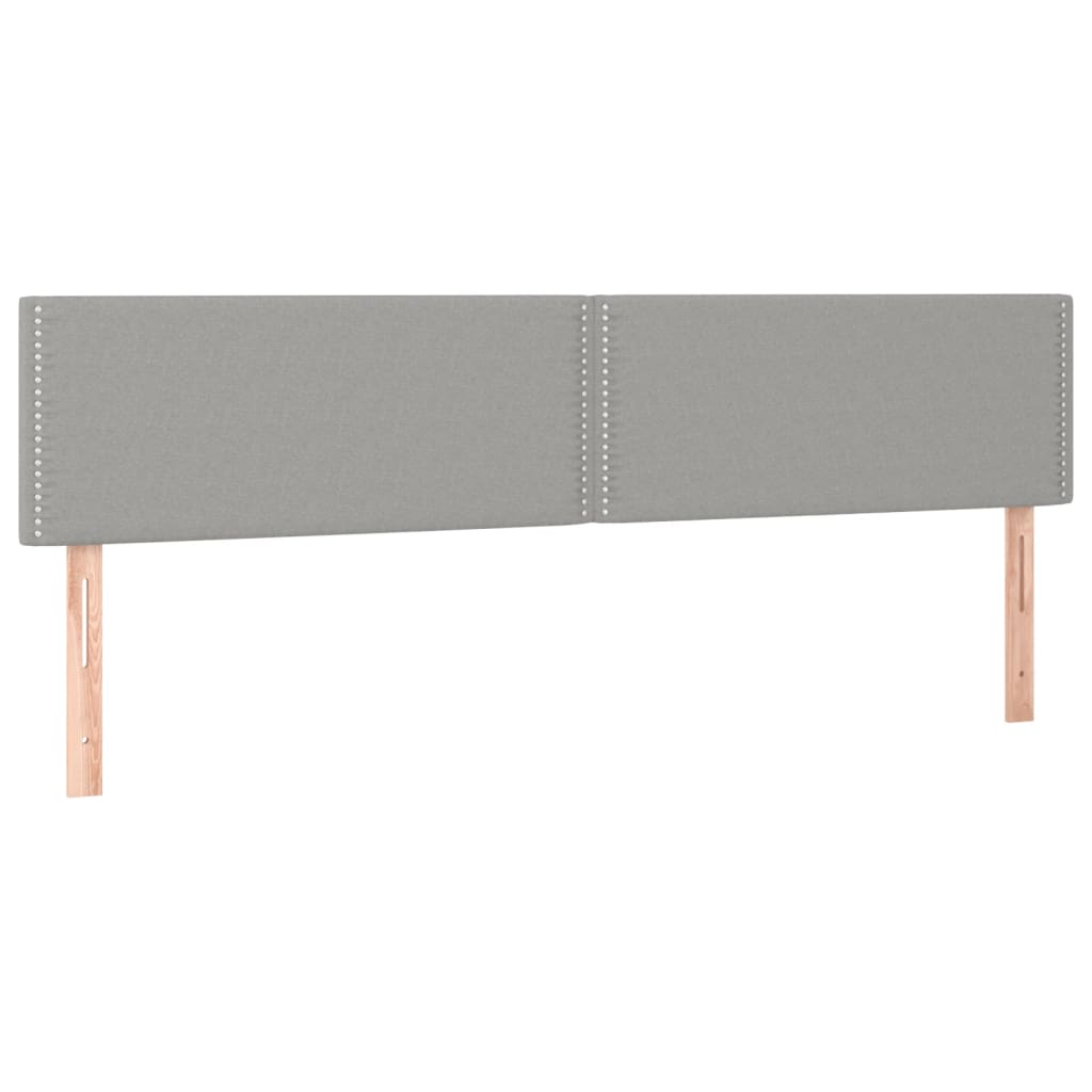 Világosszürke szövet led-es fejtámla 180x5x78/88 cm