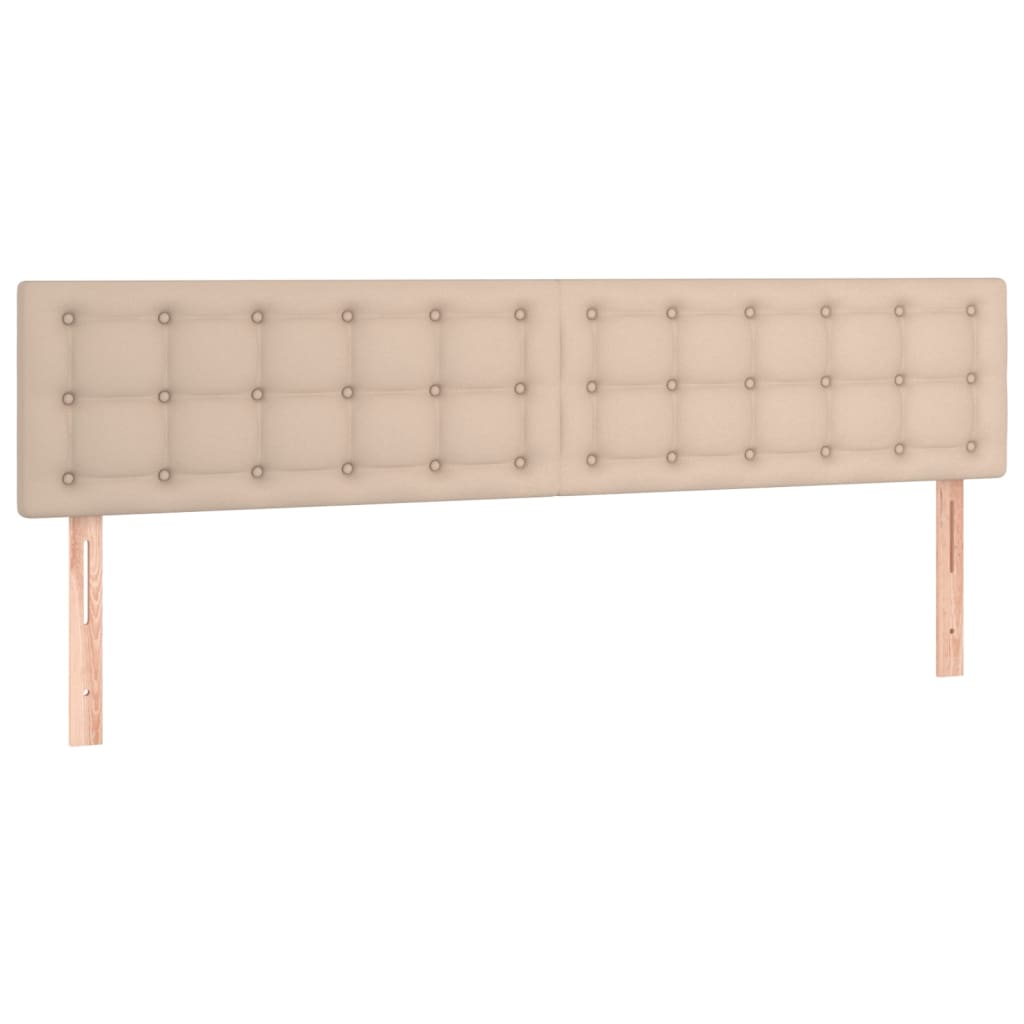 Cappuccino színű műbőr led-es fejtámla 200 x 5 x 78/88 cm