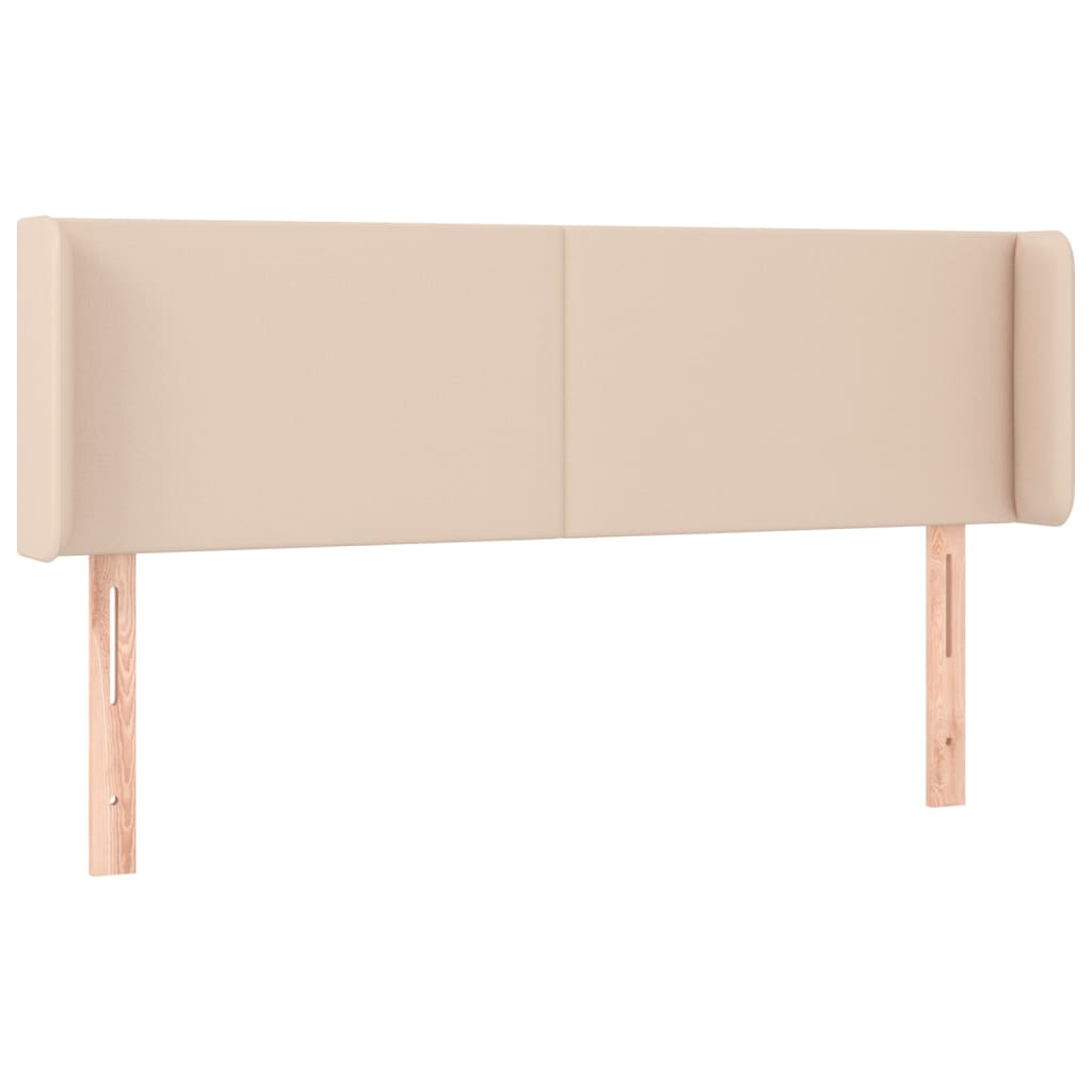 Cappuccino színű műbőr led-es fejtámla 147x16x78/88 cm