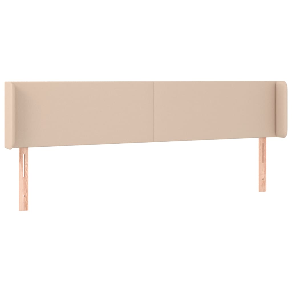 Cappuccino színű műbőr led-es fejtámla 203x16x78/88 cm