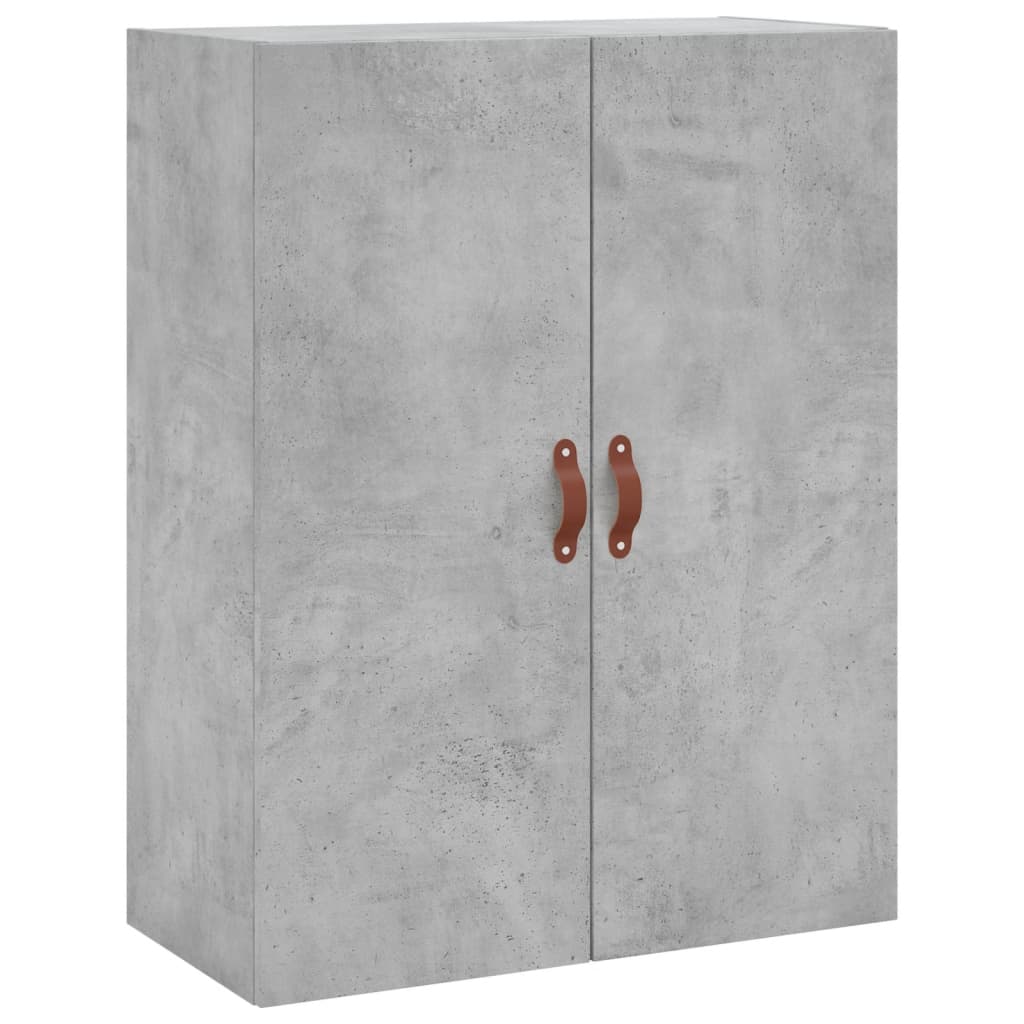 2 db betonszürke faliszekrény 69,5 x 34 x 90 cm