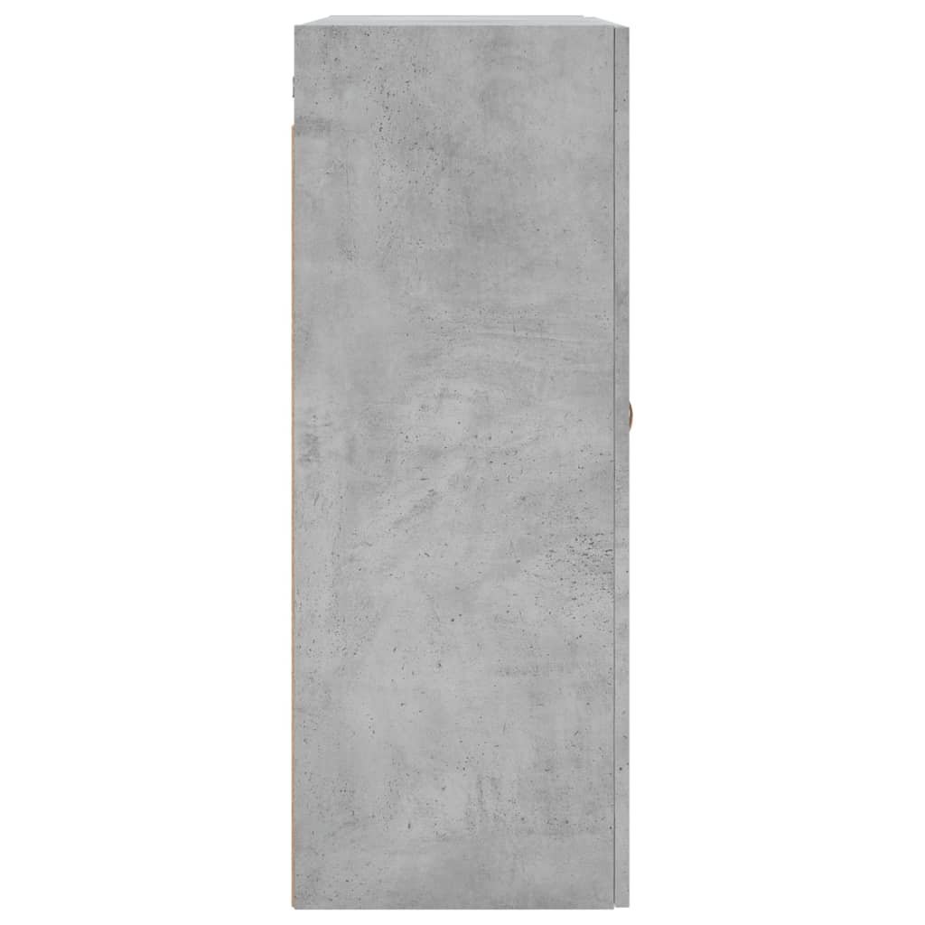 2 db betonszürke faliszekrény 69,5 x 34 x 90 cm