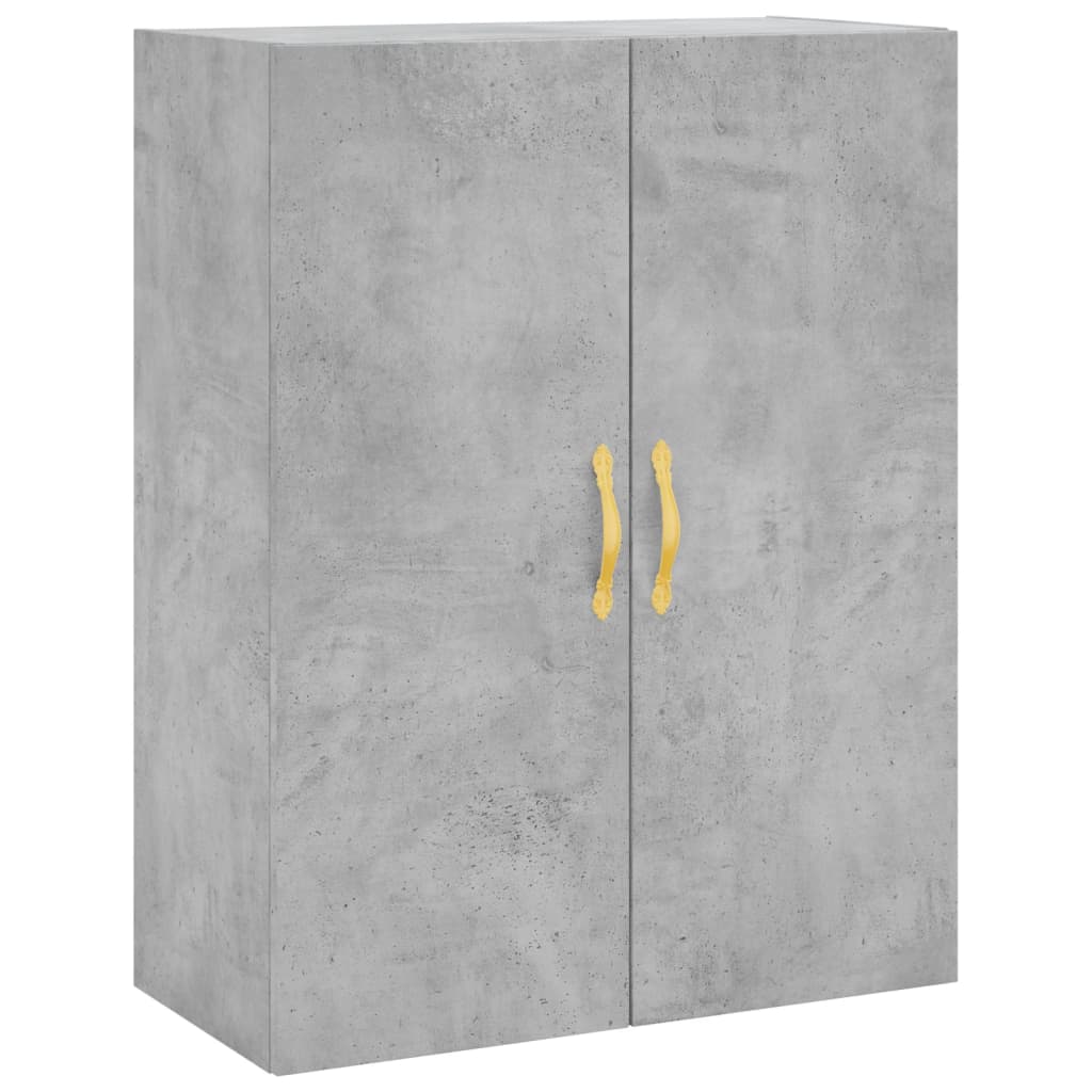 2 db betonszürke faliszekrény 69,5 x 34 x 90 cm