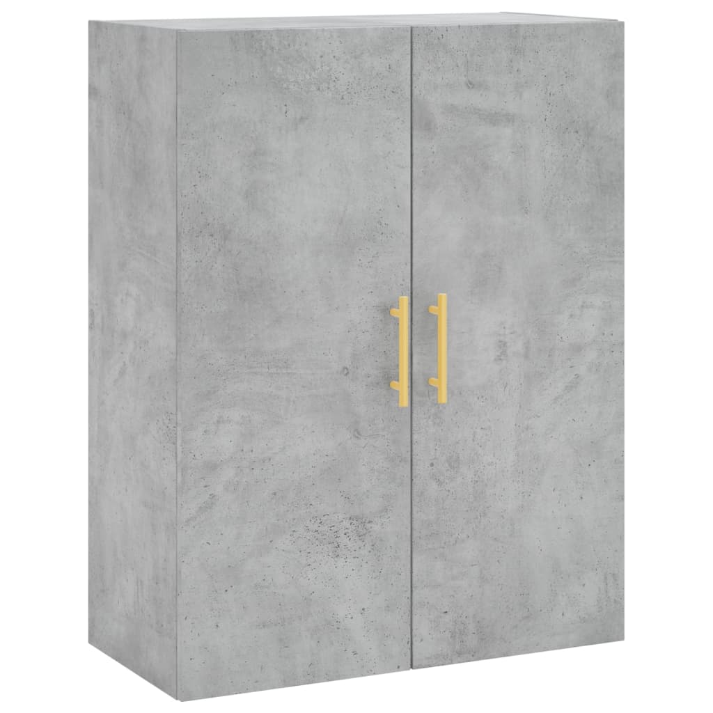 2 db betonszürke faliszekrény 69,5 x 34 x 90 cm
