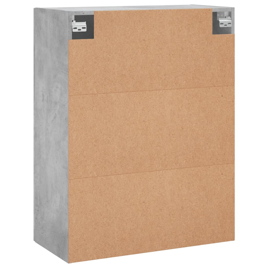 2 db betonszürke faliszekrény 69,5 x 34 x 90 cm