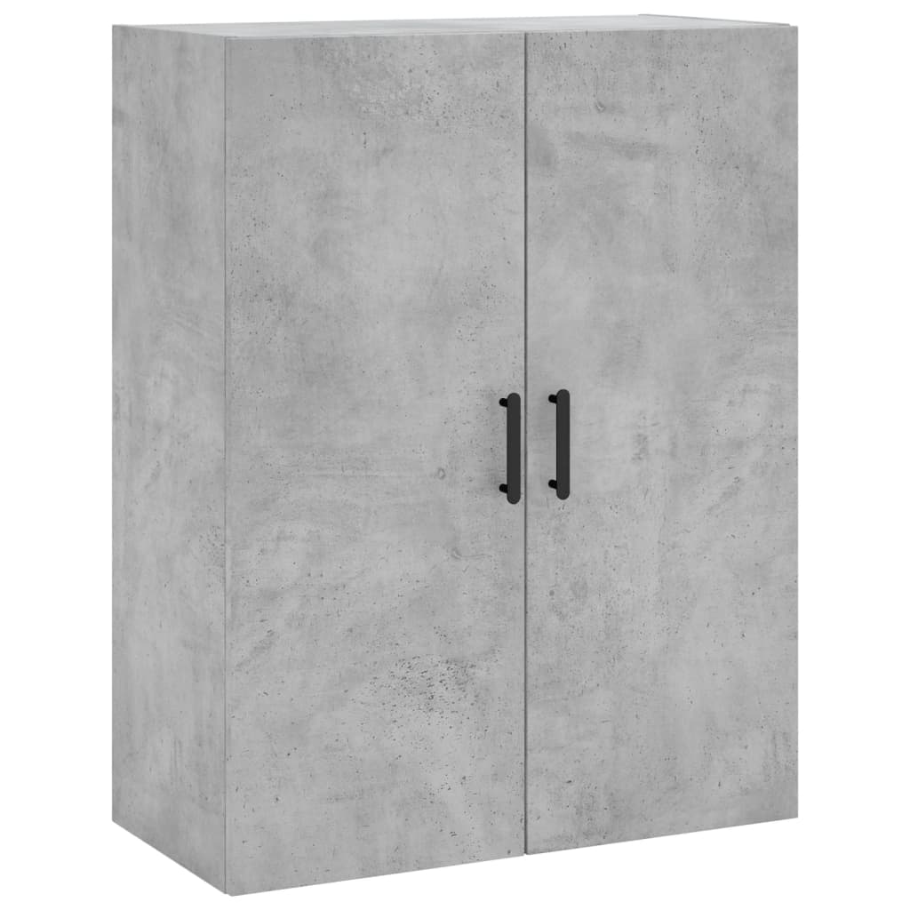 2 db betonszürke faliszekrény 69,5x34x90 cm
