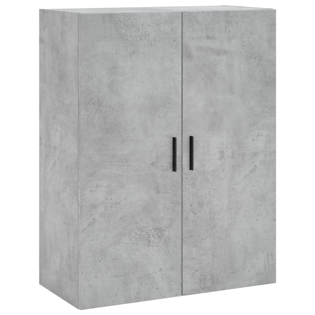 2 db betonszürke faliszekrény 69,5x34x90 cm