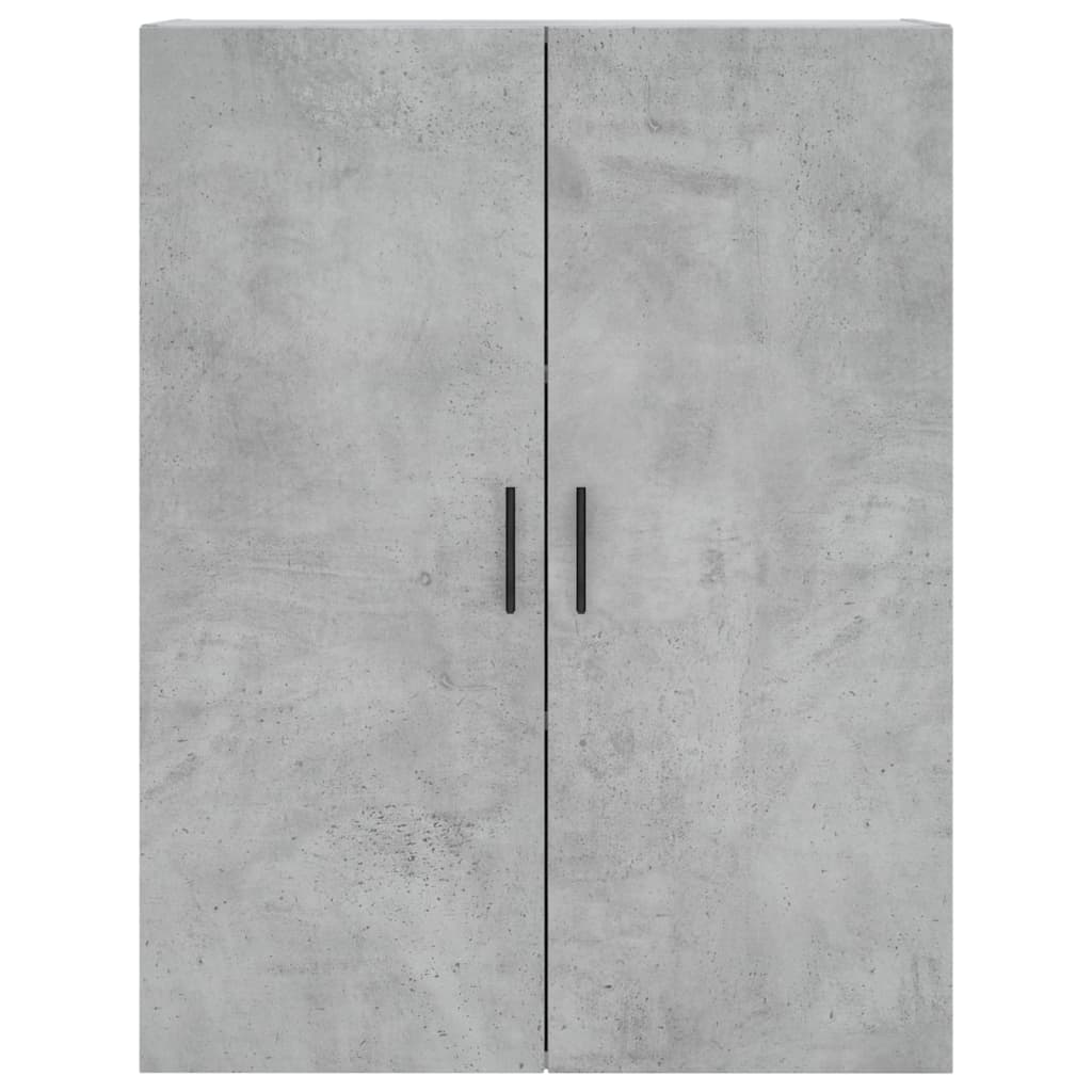 2 db betonszürke faliszekrény 69,5x34x90 cm