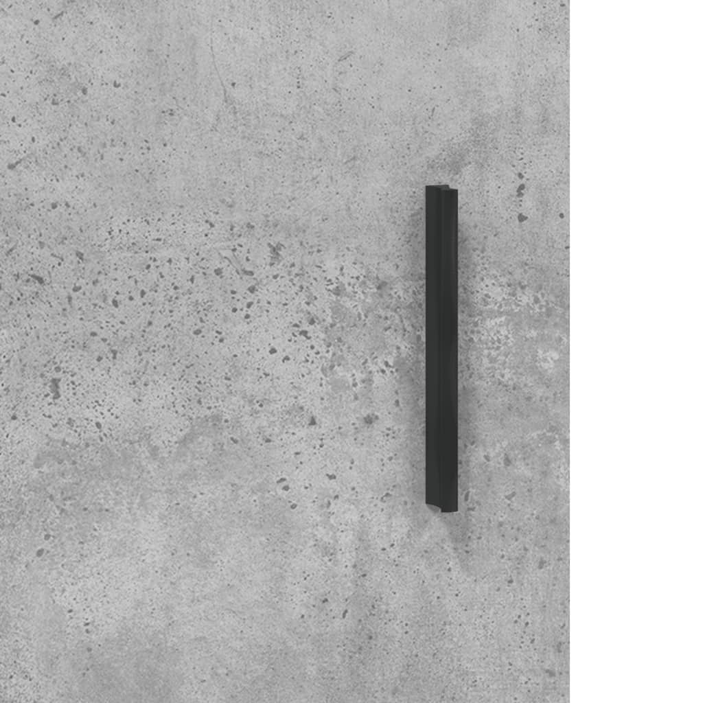 2 db betonszürke faliszekrény 69,5x34x90 cm