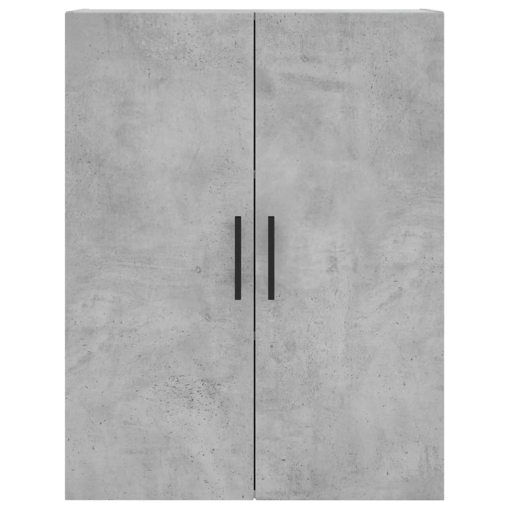 Betonszürke szerelt fa magasszekrény 69,5 x 34 x 180 cm