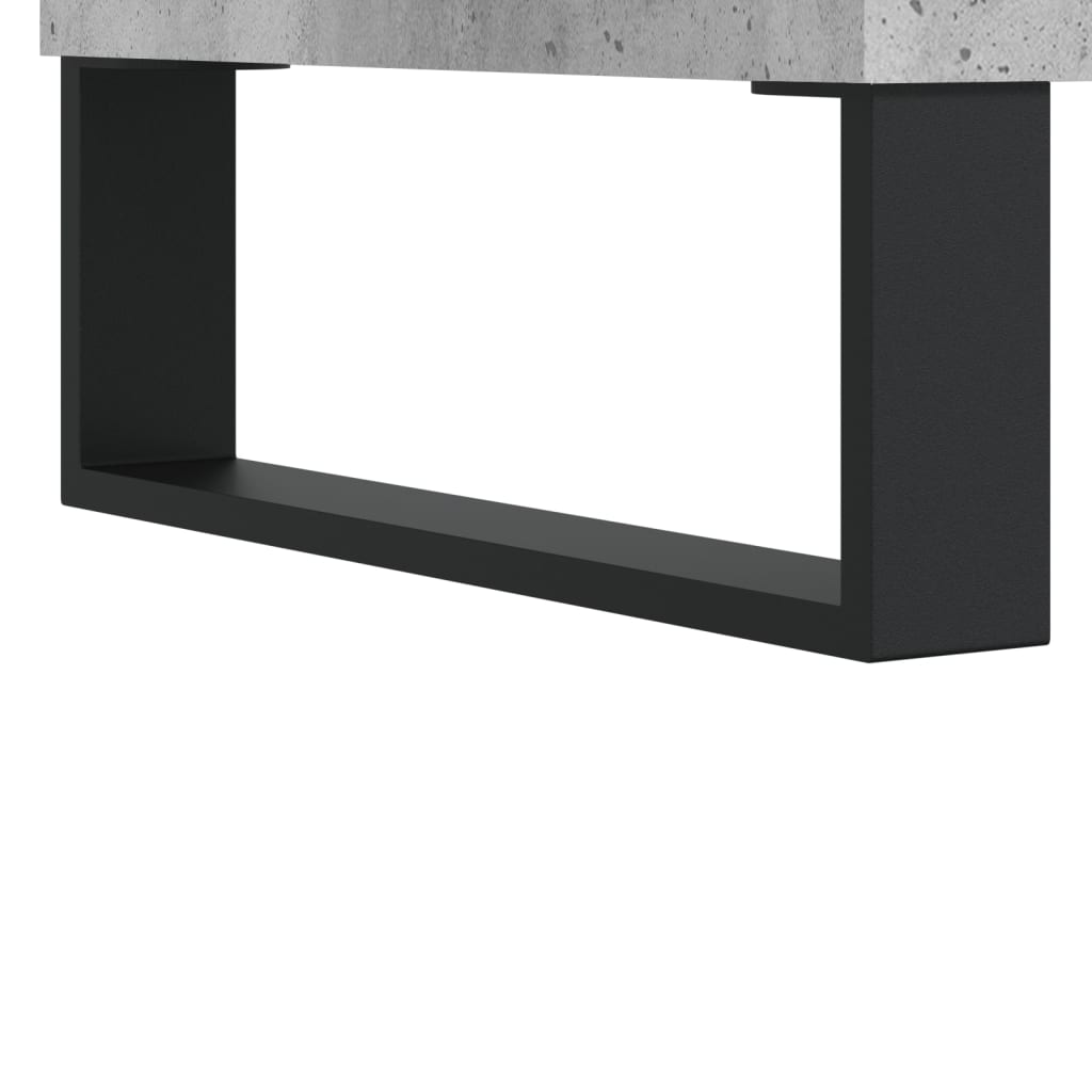 Betonszürke szerelt fa tálalószekrény 90 x 34 x 80 cm