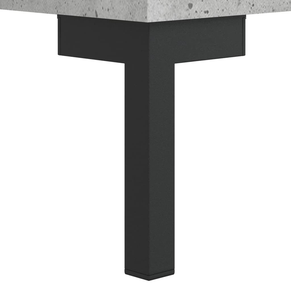 Betonszürke szerelt fa magasszekrény 69,5 x 31 x 115 cm