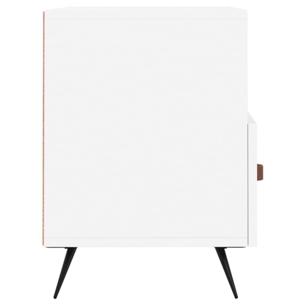 Fehér szerelt fa tv-szekrény 80 x 36 x 50 cm Fehér szerelt fa tv-szekrény 80 x 36 x 50 cm