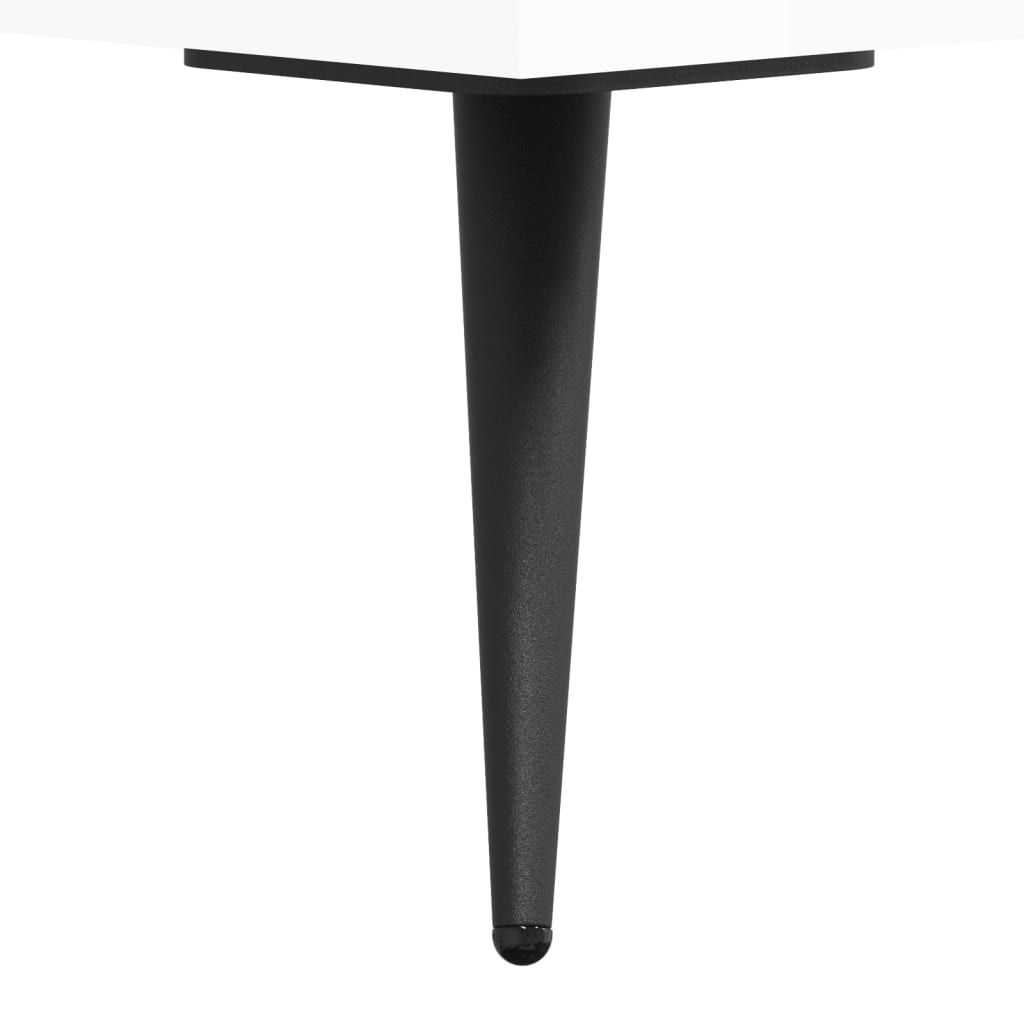 Fehér magasfényű szerelt fa tv-szekrény 80x36x50 cm Fehér magasfényű szerelt fa tv-szekrény 80x36x50 cm