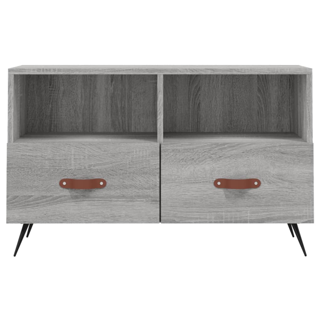 Szürke sonoma színű szerelt fa tv-szekrény 80x36x50 cm Szürke sonoma színű szerelt fa tv-szekrény 80x36x50 cm