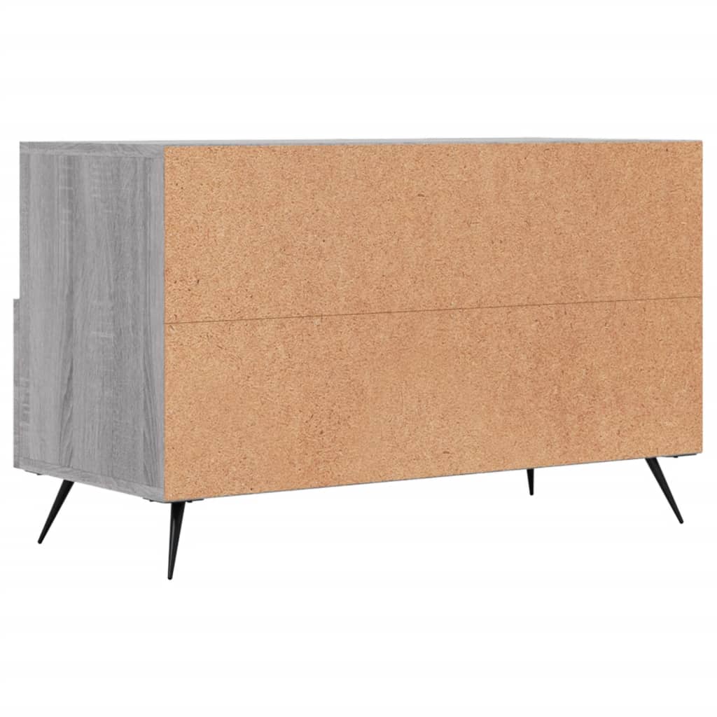 Szürke sonoma színű szerelt fa tv-szekrény 80x36x50 cm Szürke sonoma színű szerelt fa tv-szekrény 80x36x50 cm