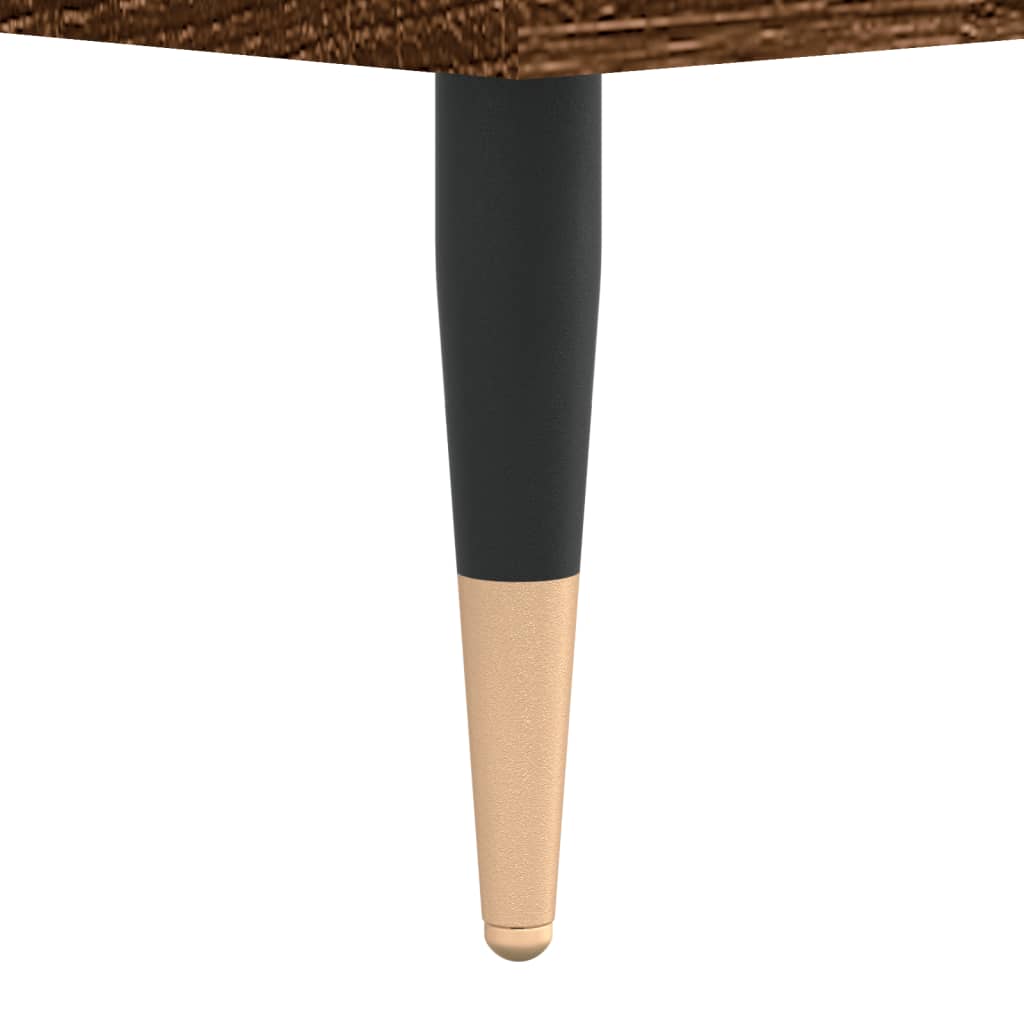 Barna tölgyszínű szerelt fa tv-szekrény 80 x 36 x 50 cm Barna tölgyszínű szerelt fa tv-szekrény 80 x 36 x 50 cm