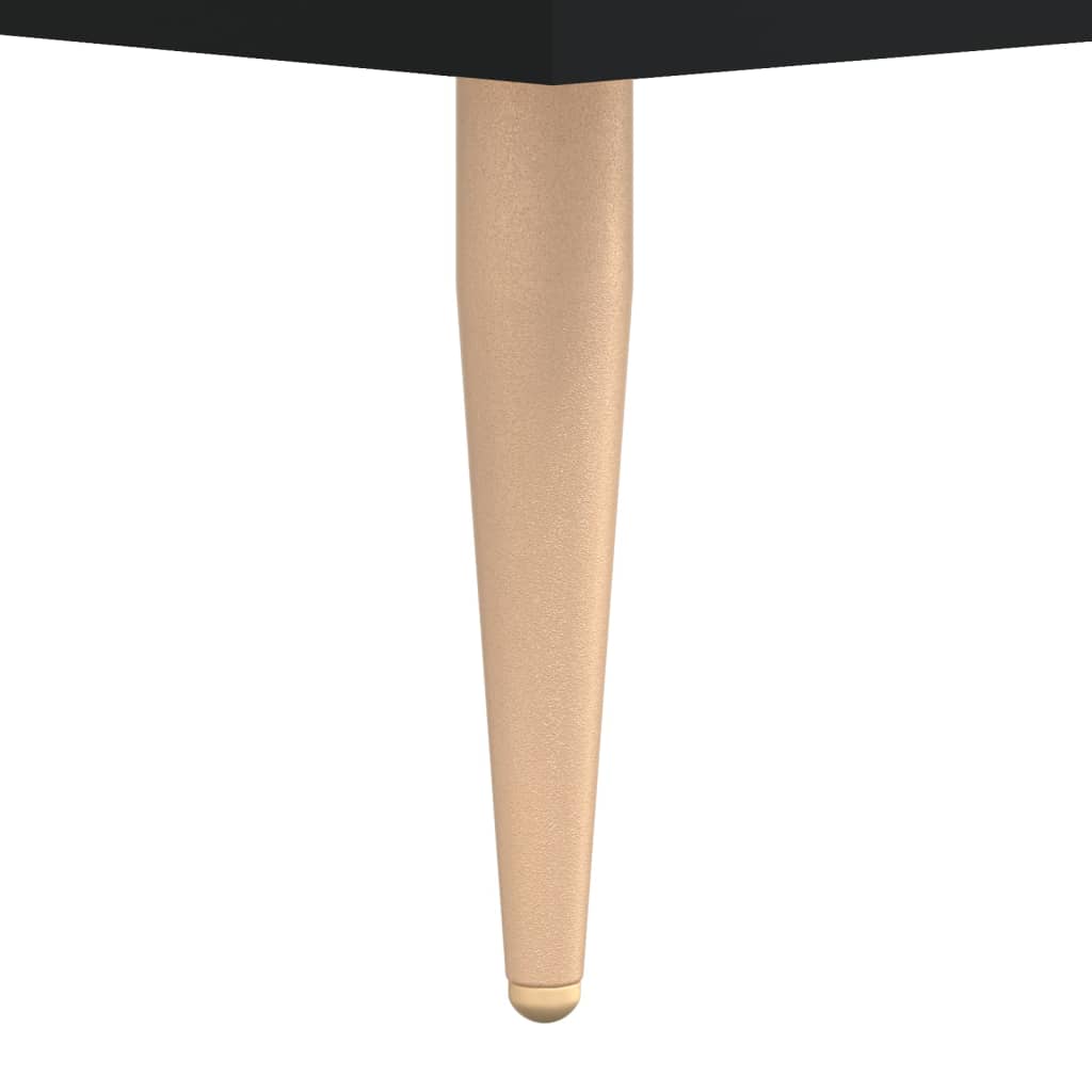 Fekete szerelt fa tv-szekrény 80 x 36 x 50 cm