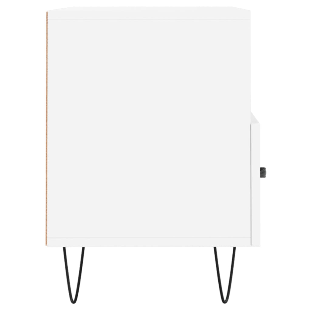 Fehér szerelt fa tv-szekrény 80 x 36 x 50 cm Fehér szerelt fa tv-szekrény 80 x 36 x 50 cm