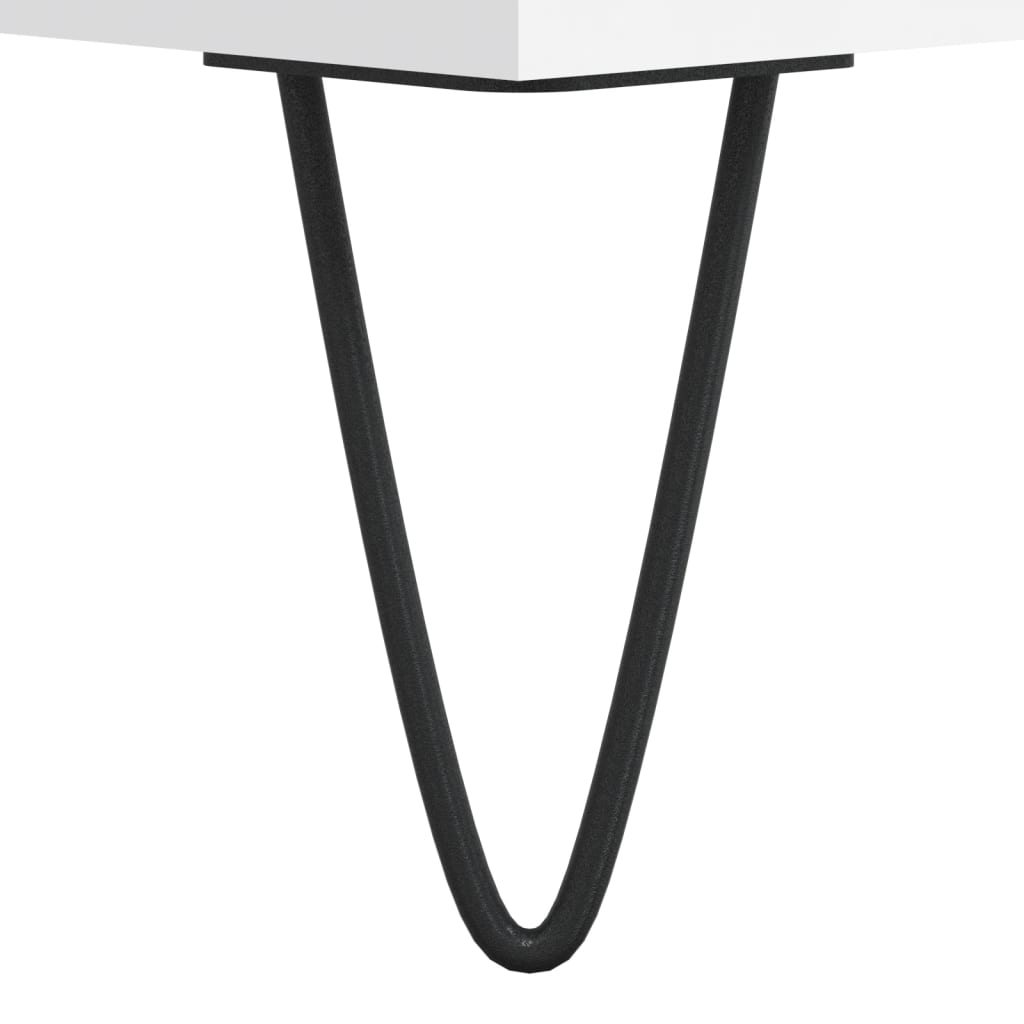 Fehér szerelt fa tv-szekrény 80 x 36 x 50 cm Fehér szerelt fa tv-szekrény 80 x 36 x 50 cm