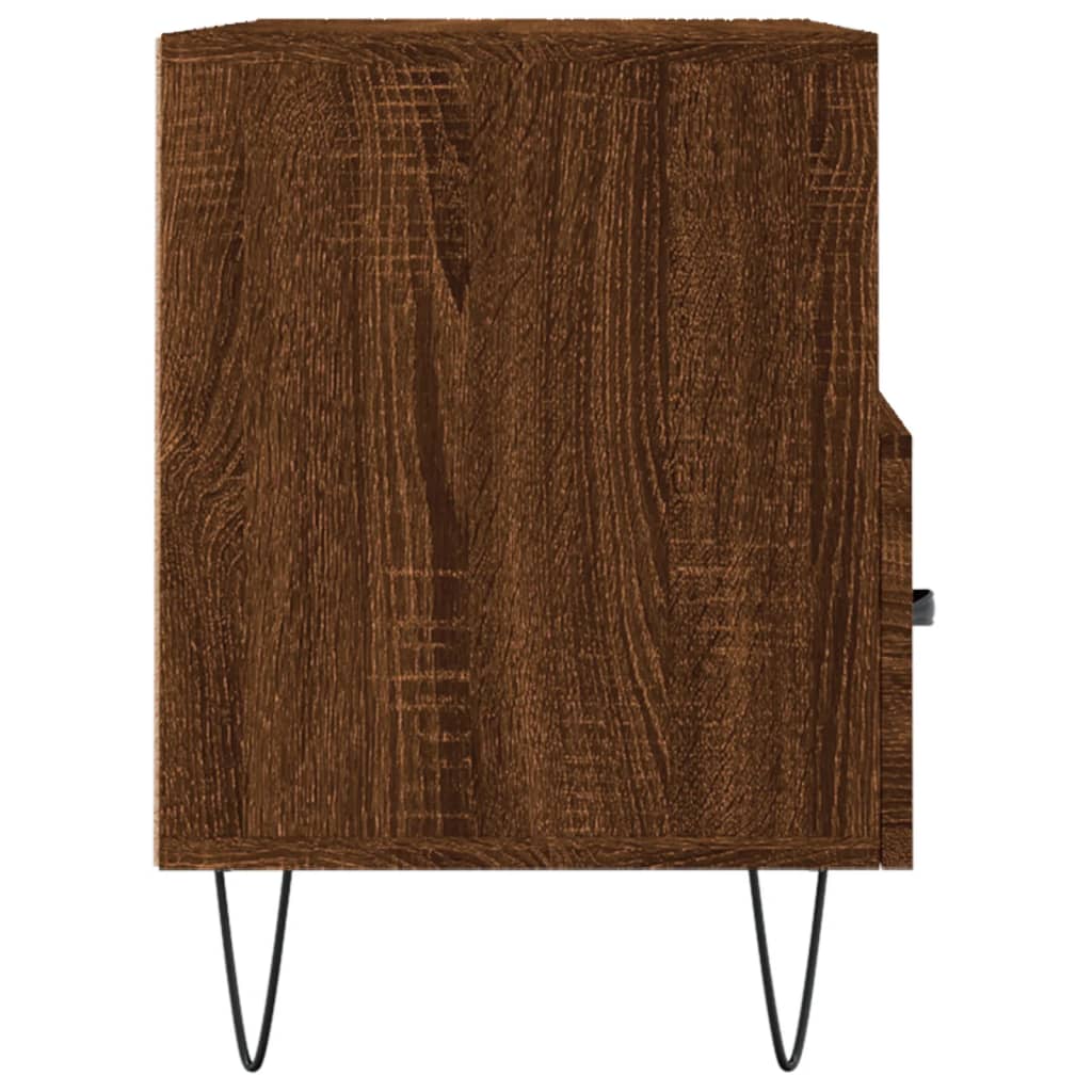 Barna tölgyszínű szerelt fa tv-szekrény 80 x 36 x 50 cm Barna tölgyszínű szerelt fa tv-szekrény 80 x 36 x 50 cm